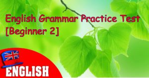 English Grammar Practice Test [Beginner 2]