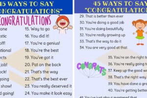 Delightful Ways to say CONGRATULATIONS in English