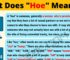 HOE Meaning: What Does HOE Mean?