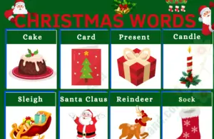 Christmas Vocabulary Word List: Useful Christmas Terms with Examples and Pictures
