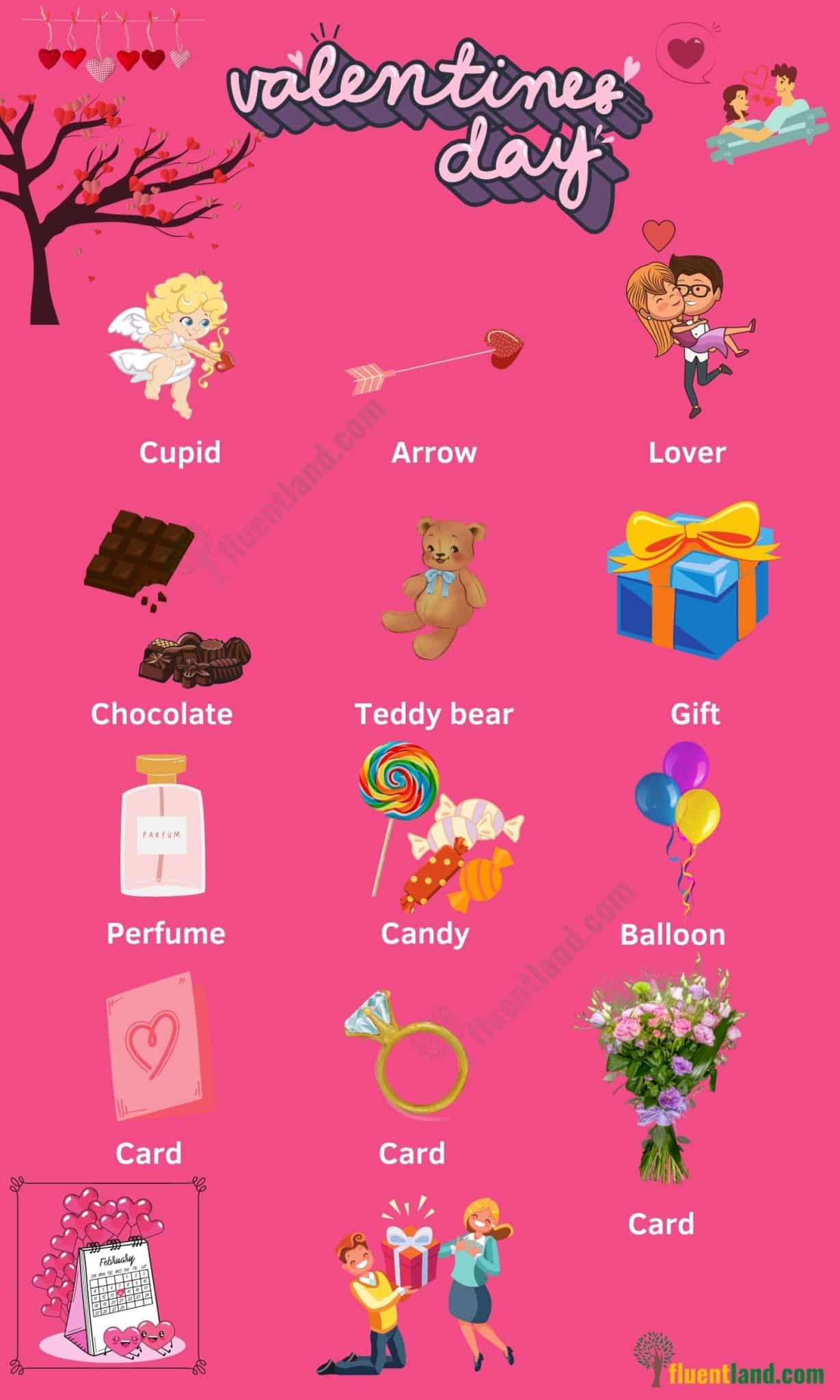 List of useful Valentine vocabulary words 14