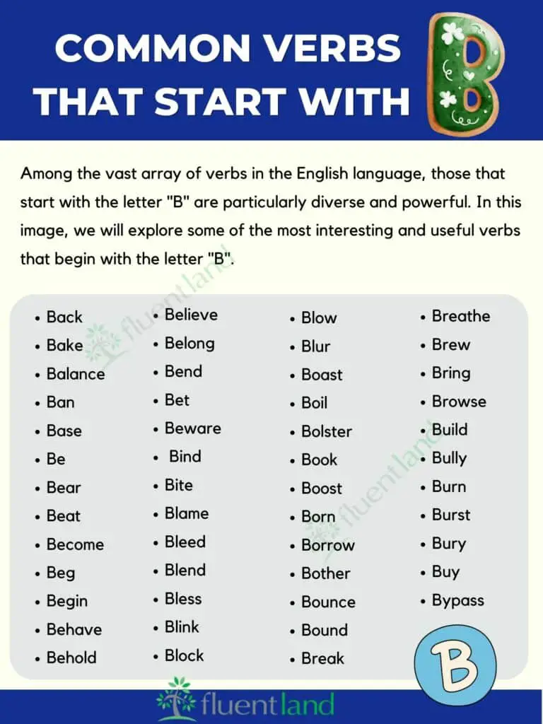 Common Verbs That Start with B ( Definitions and Examples) 2