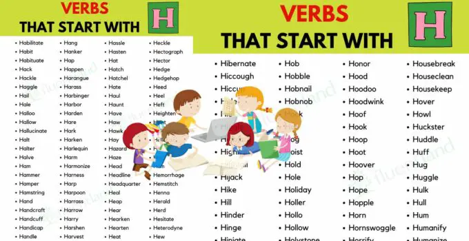 Verbs That Start With H ( Definition and Example) 1