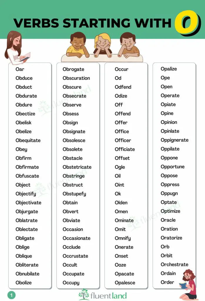 Verbs That Start With O ( Definition and Example) 2